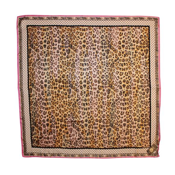 Vince Camuto Leo Polka Dot 36" Square Scarf 54% Silk / 46% Modal #VC2554 - Picture 1 of 2